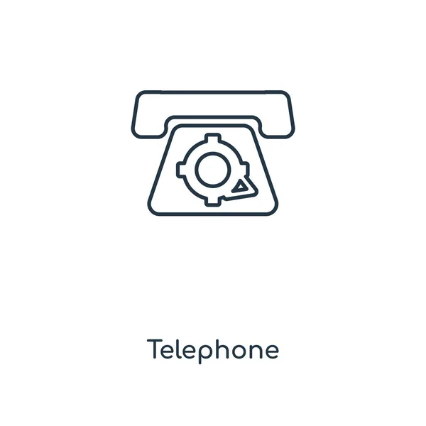 Telefoonpictogram Trendy Stijl Telefoonpictogram Geïsoleerd Een Witte Achtergrond Telefoon Vector — Stockvector
