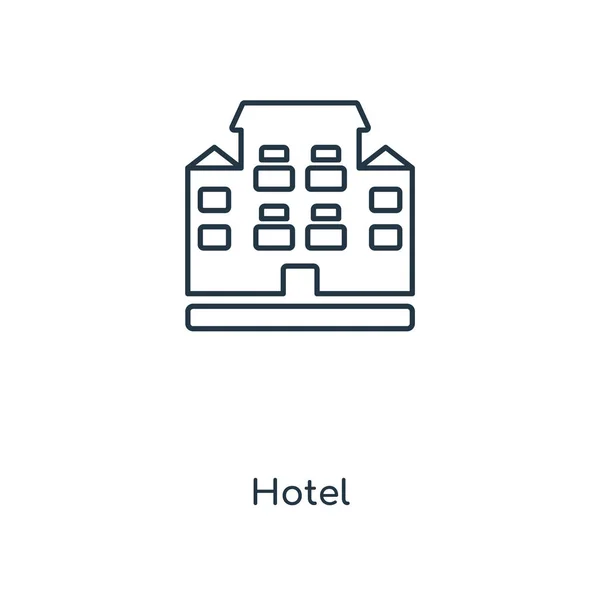 hotel icon in trendy design style. hotel icon isolated on white background. hotel vector icon simple and modern flat symbol for web site, mobile, logo, app, UI. hotel icon vector illustration, EPS10.