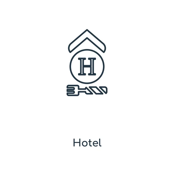 Icône Hôtel Dans Style Design Tendance Icône Hôtel Isolé Sur — Image vectorielle