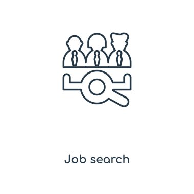 modaya uygun bir tasarım tarzı iş arama simgesi. Beyaz arka plan üzerinde izole iş arama simgesi. iş arama vektör simgesi basit ve modern düz simgesi web sitesi, mobil, logo, app, UI. iş arama simge vektör çizim, Eps10.