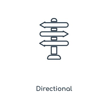 modaya uygun bir tasarım tarzı yön işareti simgesi. Beyaz arka plan üzerinde izole yön işareti simgesi. yön işareti simgesi basit vektör ve modern düz UI uygulaması, web sitesi, mobil, logo, sembol. yön işareti simge vektör çizim, Eps10.