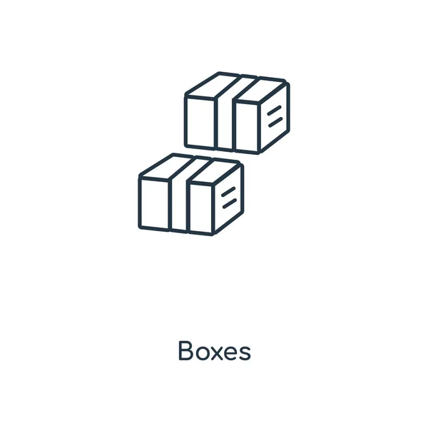 boxes icon in trendy design style. boxes icon isolated on white background. boxes vector icon simple and modern flat symbol for web site, mobile, logo, app, UI. boxes icon vector illustration, EPS10.
