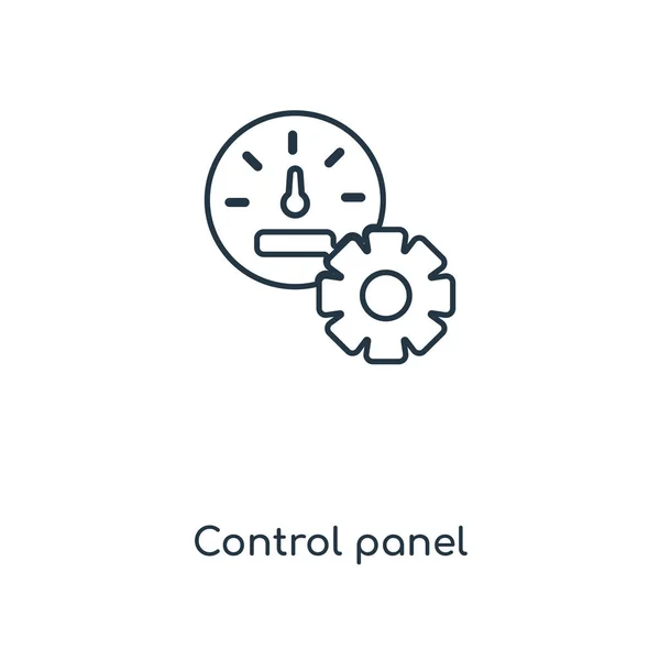 トレンディなデザイン スタイルでコントロール パネルのアイコン コントロール パネルのアイコンが白い背景に分離されました コントロール パネル ベクトル アイコン シンプルでモダンなフラット記号 — ストックベクタ
