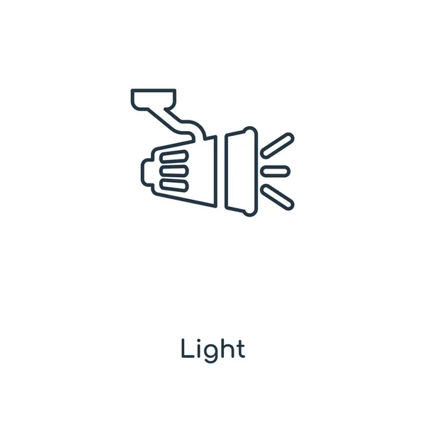 Icono Luz Estilo Diseño Moda Icono Luz Aislado Sobre Fondo — Vector de stock