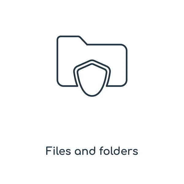 Files Folders Icon Trendy Design Style Files Folders Icon Isolated — Stock Vector