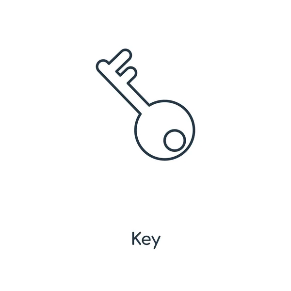 Εικονίδιο Κλειδιού Στη Μοντέρνα Στυλ Σχεδιασμού Εικονίδιο Κλειδιού Που Απομονώνονται — Διανυσματικό Αρχείο