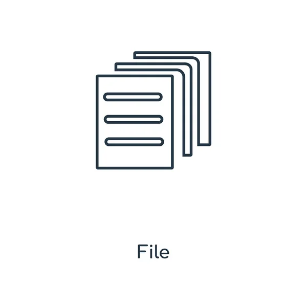 Иконка Файла Модном Стиле Дизайна Иконка Файла Изолирована Белом Фоне — стоковый вектор