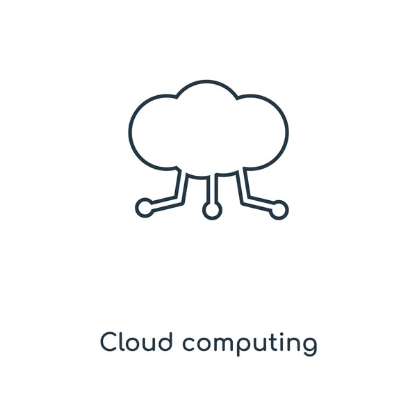 Cloud Computing Ikone Trendigen Design Stil Cloud Computing Symbol Isoliert — Stockvektor