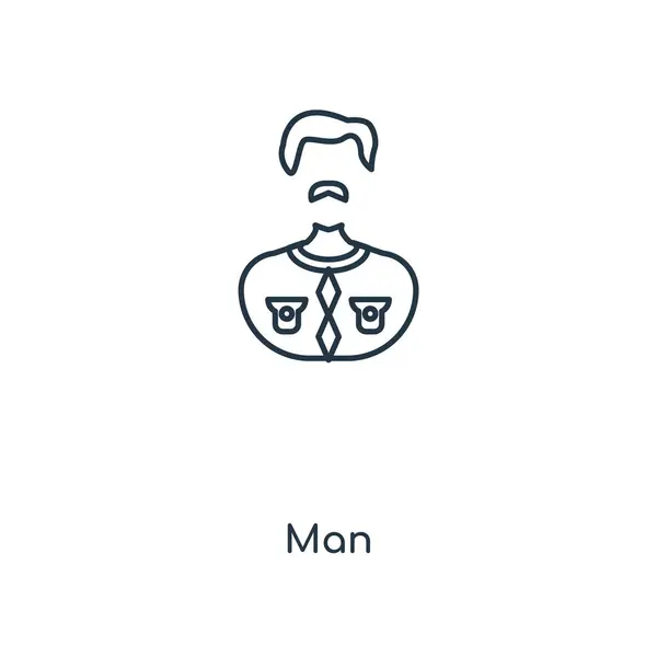 Icône Homme Dans Style Design Mode Icône Homme Isolé Sur — Image vectorielle