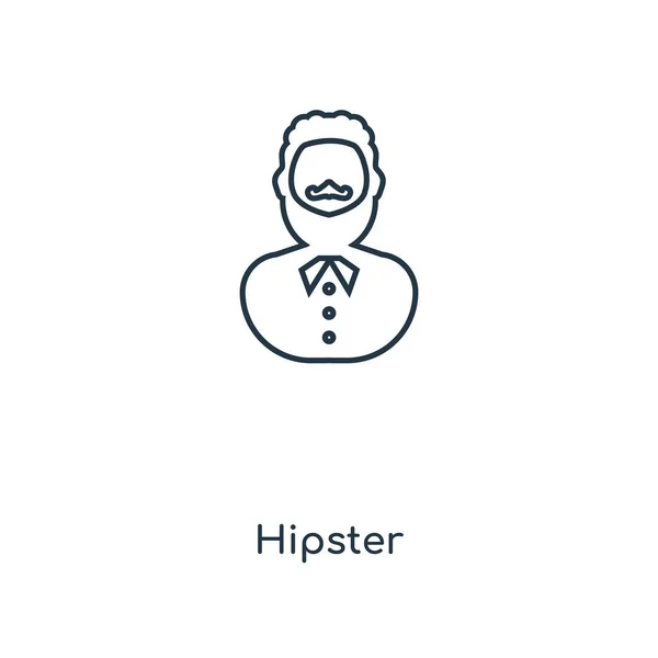 Icône Hipster Dans Style Design Tendance Icône Hipster Isolé Sur — Image vectorielle