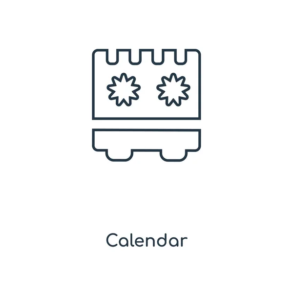 Calendar Icon Trendy Design Style Calendar Icon Isolated White Background — Stock Vector