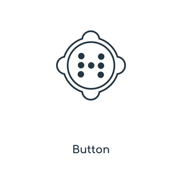 Значок Кнопки Модному Стилі Дизайну Значок Кнопки Ізольовано Білому Тлі — стоковий вектор