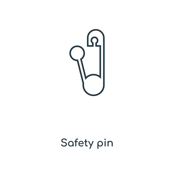 Icono Del Pasador Seguridad Estilo Diseño Moda Icono Del Pasador — Vector de stock