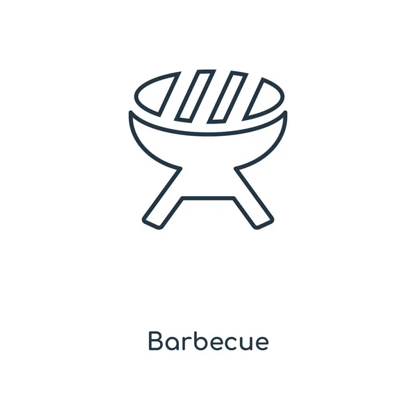 Icono Barbacoa Estilo Diseño Moda Icono Barbacoa Aislado Sobre Fondo — Vector de stock