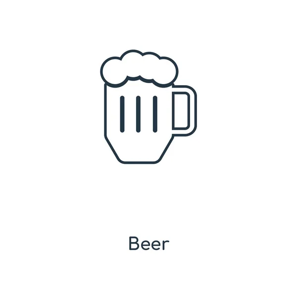 Icono Cerveza Estilo Diseño Moda Icono Cerveza Aislado Sobre Fondo — Vector de stock