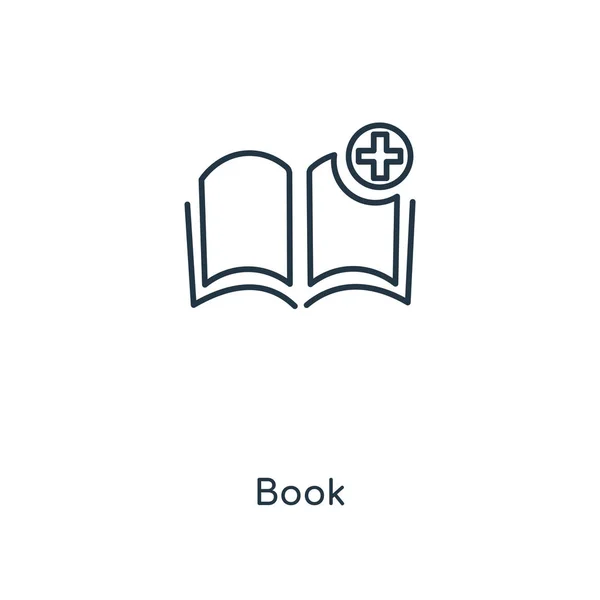 Иконка Книги Модном Стиле Дизайна Иконка Книги Изолированы Белом Фоне — стоковый вектор