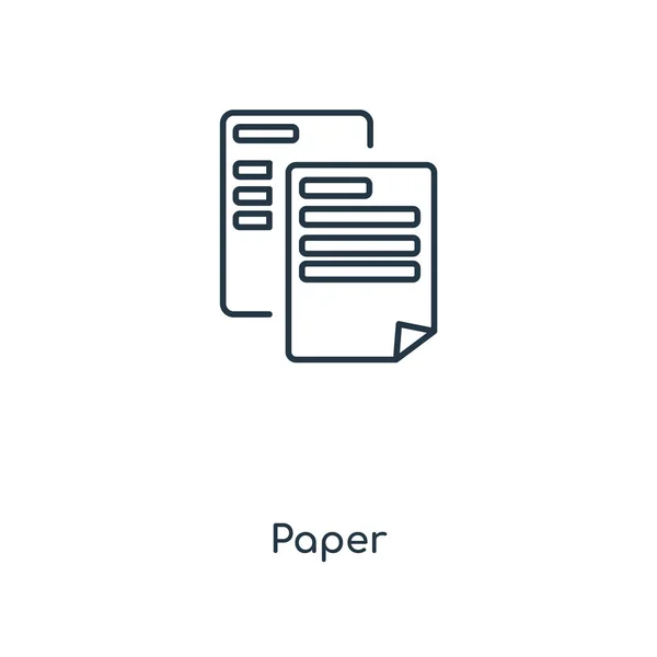 Icono Papel Estilo Diseño Moda Icono Papel Aislado Sobre Fondo — Vector de stock