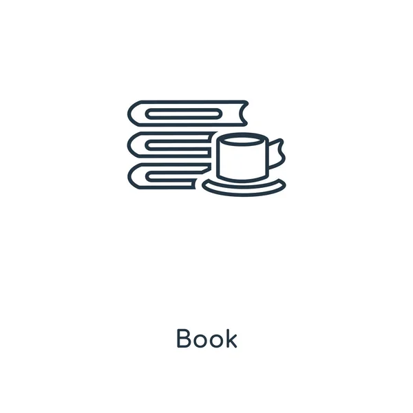 Buch Ikone Trendigen Design Stil Buchsymbol Isoliert Auf Weißem Hintergrund — Stockvektor