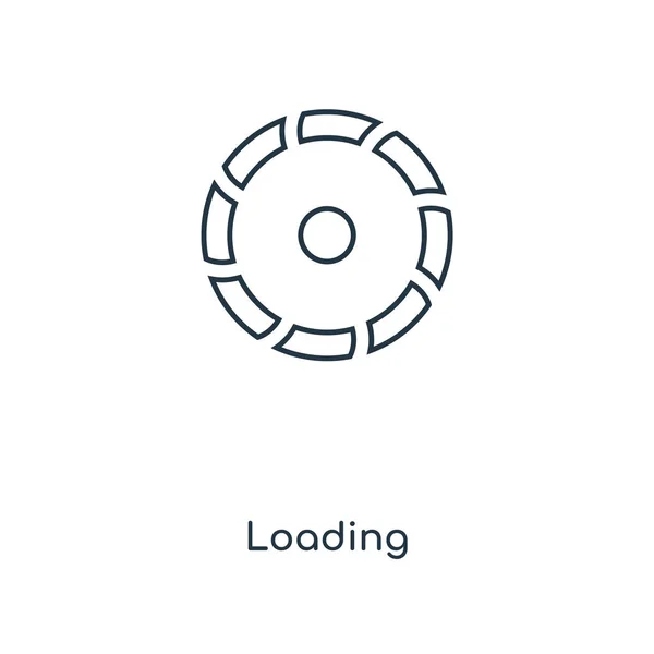 Ícone Carregamento Estilo Design Moderno Ícone Carregamento Isolado Fundo Branco — Vetor de Stock