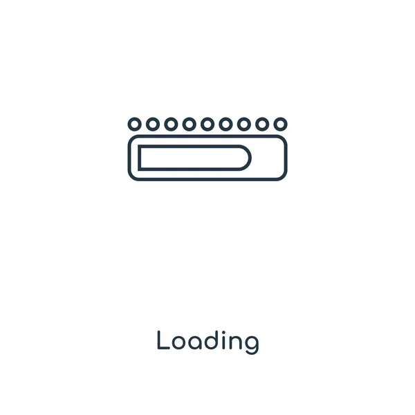 Ícone Carregamento Estilo Design Moderno Ícone Carregamento Isolado Fundo Branco — Vetor de Stock