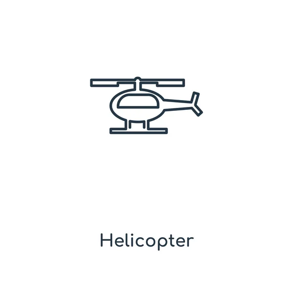 Icono Del Helicóptero Estilo Diseño Moda Icono Del Helicóptero Aislado — Archivo Imágenes Vectoriales