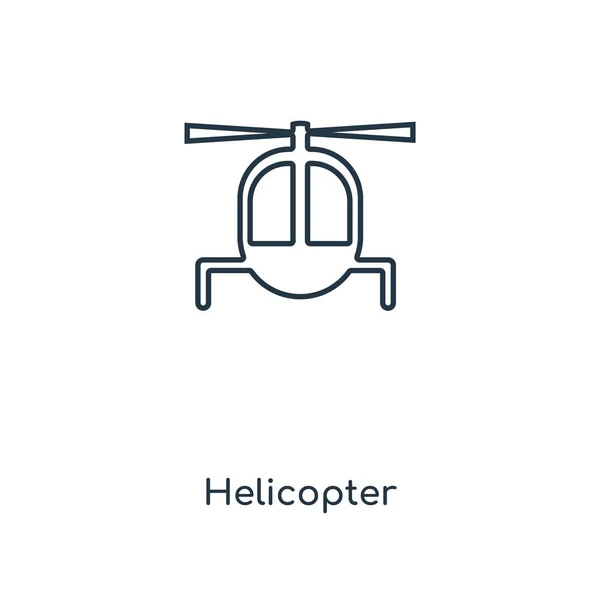 Icono Del Helicóptero Estilo Diseño Moda Icono Del Helicóptero Aislado — Archivo Imágenes Vectoriales