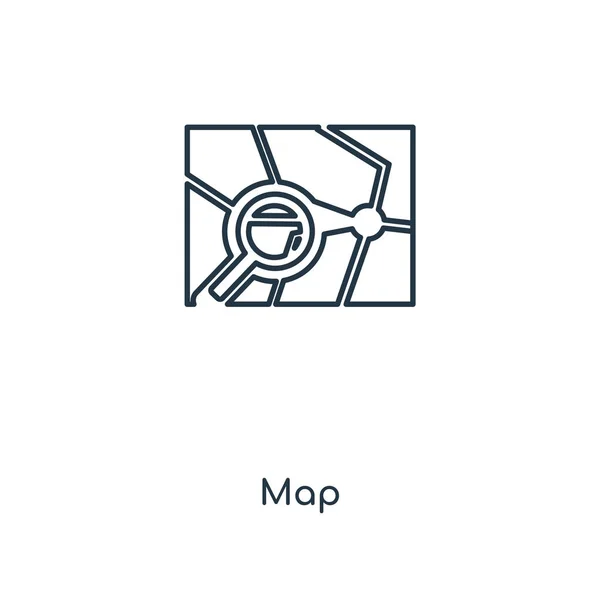 Icona Della Mappa Stile Design Alla Moda Icona Della Mappa — Vettoriale Stock