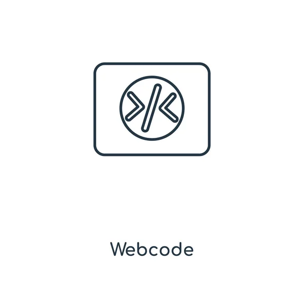 Значок Веб Коду Модному Стилі Дизайну Піктограма Веб Коду Ізольована — стоковий вектор