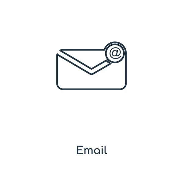 Mail Symbol Trendigen Design Stil Mail Symbol Isoliert Auf Weißem — Stockvektor