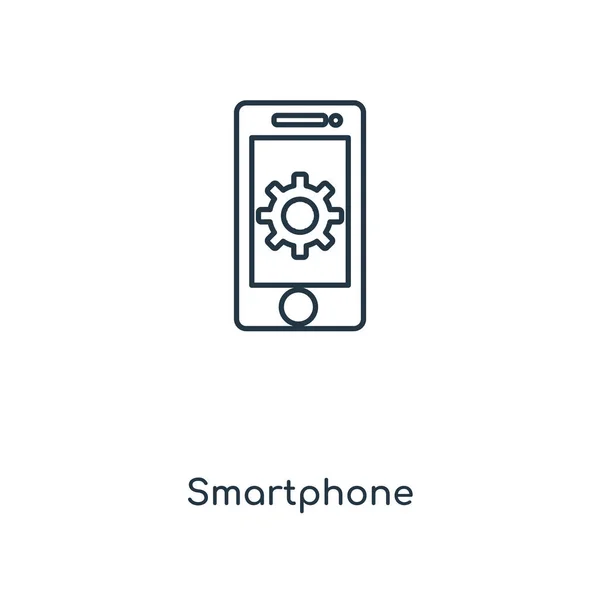 Smartphone Ikone Trendigen Design Stil Smartphone Symbol Isoliert Auf Weißem — Stockvektor