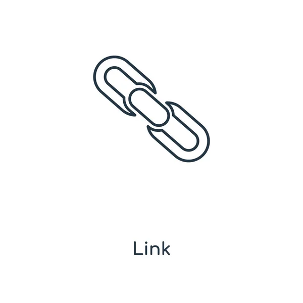 Ícone Link Estilo Design Moderno Ícone Link Isolado Fundo Branco — Vetor de Stock