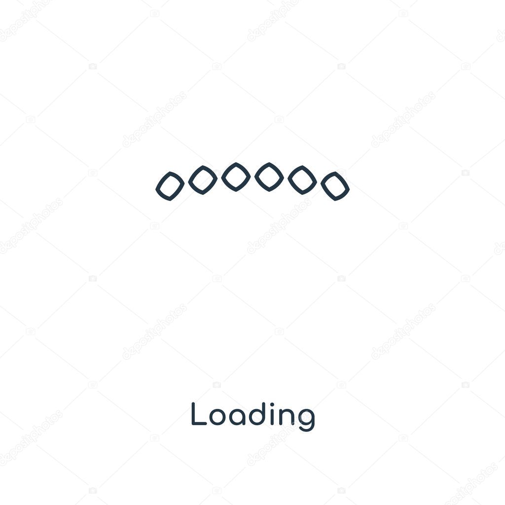loading icon in trendy design style. loading icon isolated on white background. loading vector icon simple and modern flat symbol for web site, mobile, logo, app, UI. loading icon vector illustration, EPS10.