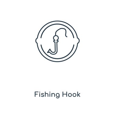 balıkçılık kanca simgesi modaya uygun bir tasarım tarzı. balıkçılık kanca simgesi beyaz arka plan üzerinde izole. balıkçılık kanca vektör simgesi basit ve modern düz simgesi web sitesi, mobil, logo, app, UI. balıkçılık kanca simge vektör çizim, Eps10.