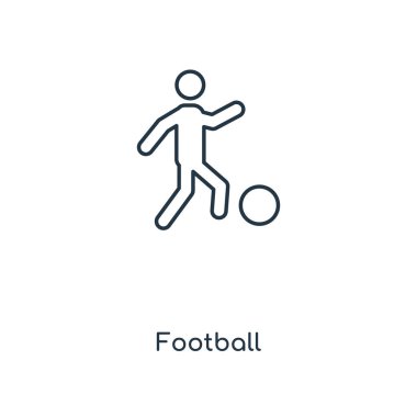 modaya uygun bir tasarım tarzı futbol simgesi. Beyaz arka plan üzerinde izole futbol simgesi. futbol vektör simgesi basit ve modern düz simgesi web sitesi, mobil, logo, app, UI. futbol simge vektör çizim, Eps10.
