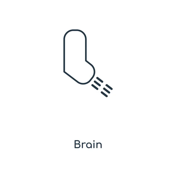 Icône Cerveau Dans Style Design Mode Icône Cerveau Isolé Sur — Image vectorielle