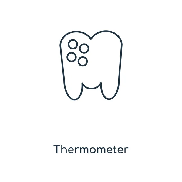 Icono Del Termómetro Estilo Diseño Moda Icono Del Termómetro Aislado — Archivo Imágenes Vectoriales