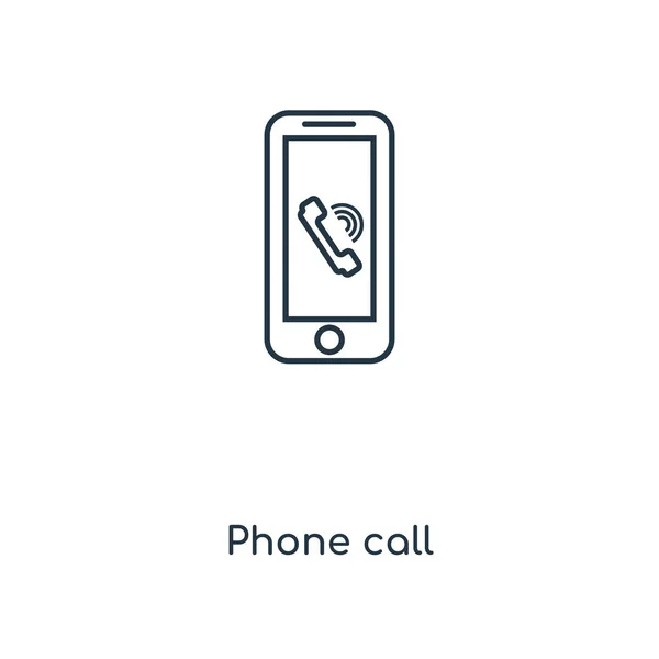 时尚设计风格的电话通话图标 在白色背景上隔离的电话呼叫图标 电话呼叫矢量图标简单和现代平面符号为网站 应用程序 电话呼叫图标矢量插图 Eps10 — 图库矢量图片