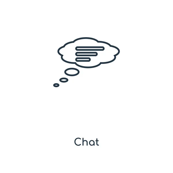 Chat Icon Trendigen Design Stil Chat Symbol Isoliert Auf Weißem — Stockvektor