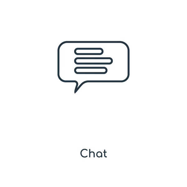 Icono Chat Estilo Diseño Moda Icono Chat Aislado Sobre Fondo — Vector de stock