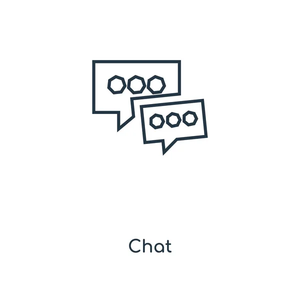 Icono Chat Estilo Diseño Moda Icono Chat Aislado Sobre Fondo — Vector de stock