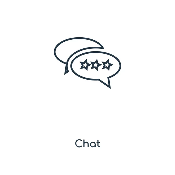 Chat Icon Trendigen Design Stil Chat Symbol Isoliert Auf Weißem — Stockvektor