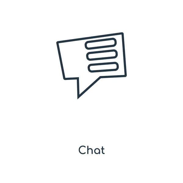 Icono Chat Estilo Diseño Moda Icono Chat Aislado Sobre Fondo — Archivo Imágenes Vectoriales