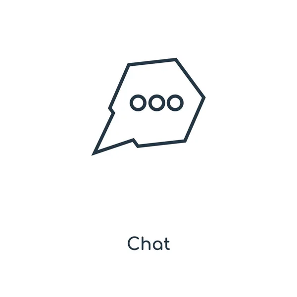 Chat Pictogram Trendy Stijl Chat Pictogram Geïsoleerd Een Witte Achtergrond — Stockvector