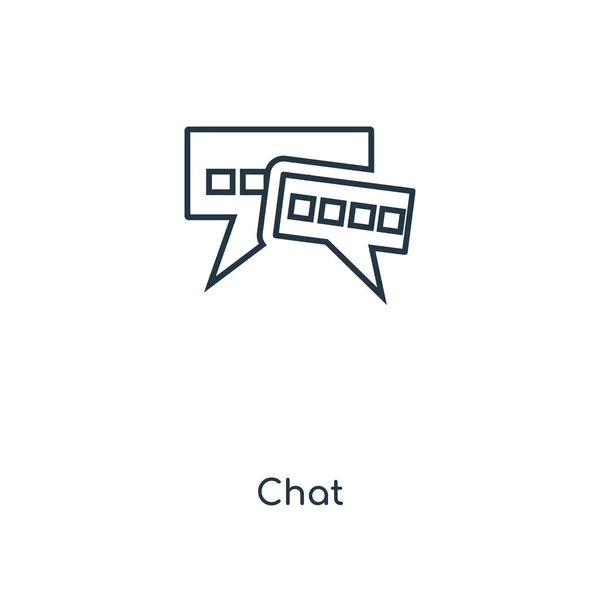 Icono Chat Estilo Diseño Moda Icono Chat Aislado Sobre Fondo — Archivo Imágenes Vectoriales