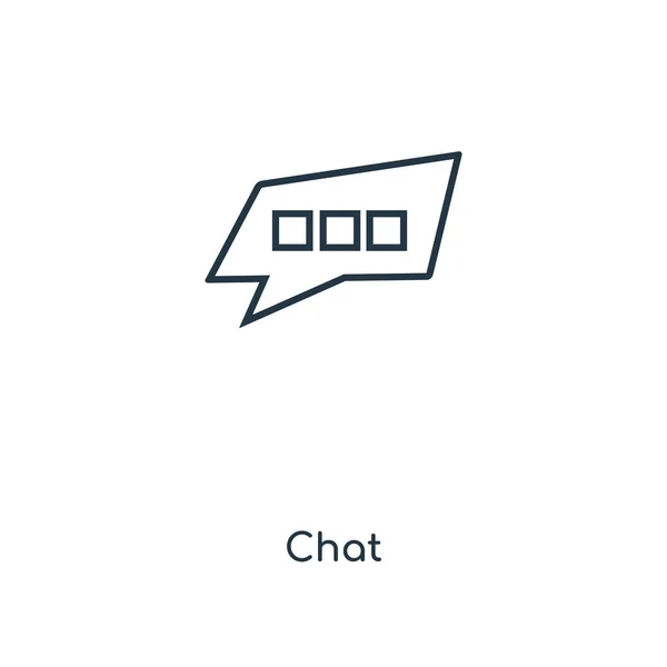 时尚设计风格的聊天图标 在白色背景上隔离的聊天图标 聊天矢量图标简单和现代平面符号为网站 应用程序 聊天图标向量例证 Eps10 — 图库矢量图片