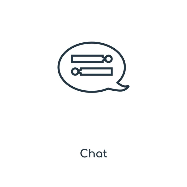 Chat Pictogram Trendy Stijl Chat Pictogram Geïsoleerd Een Witte Achtergrond — Stockvector