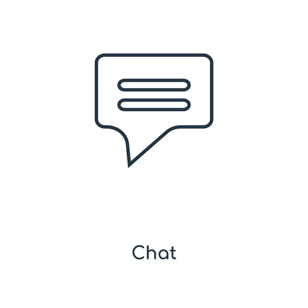 Icono Chat Estilo Diseño Moda Icono Chat Aislado Sobre Fondo — Vector de stock