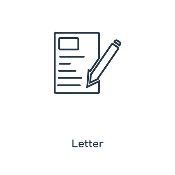 Επιστολή Εικονίδιο Στην Μοντέρνα Στυλ Σχεδιασμού Επιστολή Εικονίδιο Που Απομονώνονται — Διανυσματικό Αρχείο