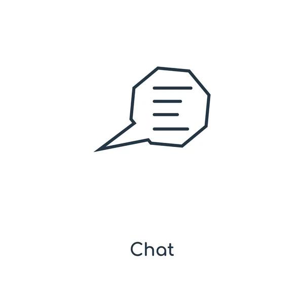 Icono Chat Estilo Diseño Moda Icono Chat Aislado Sobre Fondo — Archivo Imágenes Vectoriales