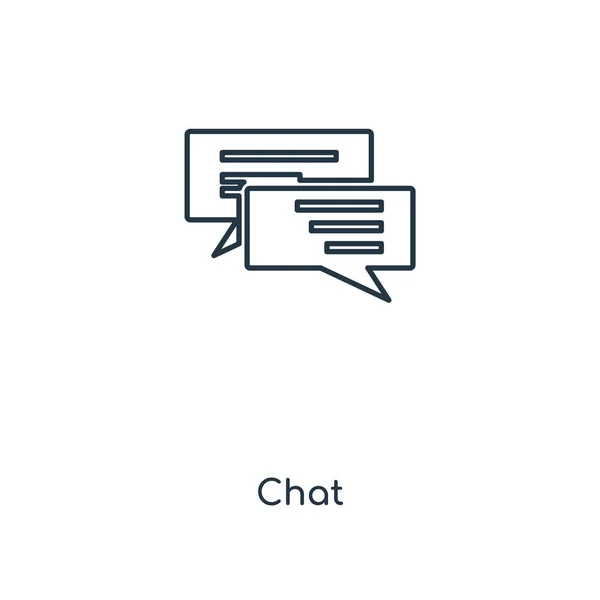 Chat Icon Trendigen Design Stil Chat Symbol Isoliert Auf Weißem — Stockvektor